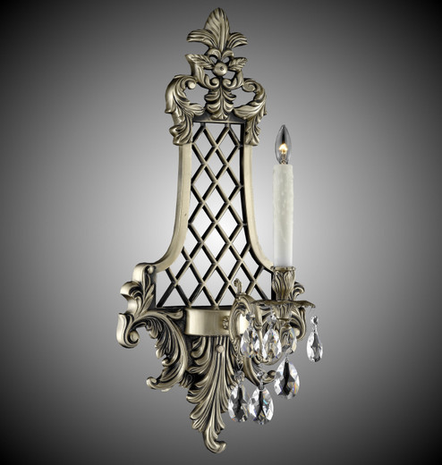 Wall Sconce One Light Wall Sconce in Polished Brass w/Black Inlay (183|WS9456-A-12G-PI)