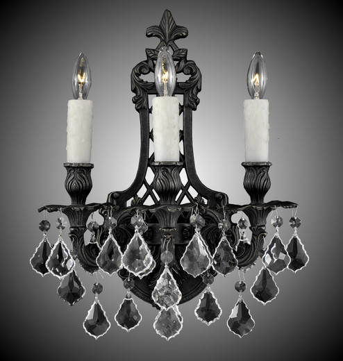 Wall Sconce Three Light Wall Sconce in True Brass (183|WS9451-3-O-16G-ST)