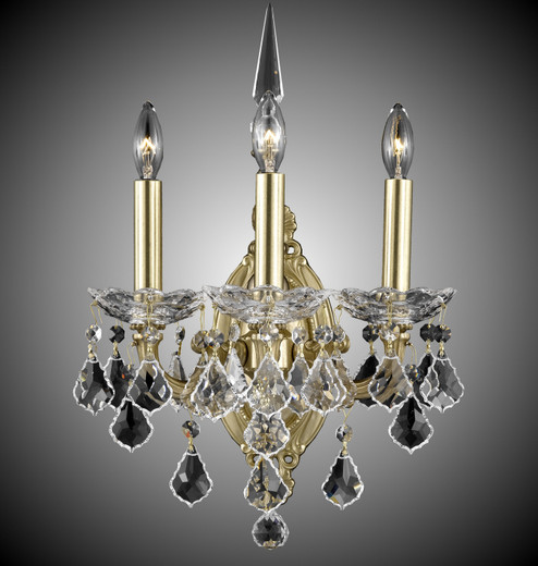 Venetian Three Light Wall Sconce in French Gold Glossy (183|WS9393-A-03G-PI)