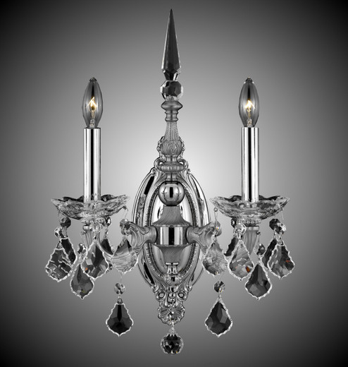 Venetian Two Light Wall Sconce in Satin Nickel w/ Silver Accents (183|WS9392-A-07G-08G-PI)