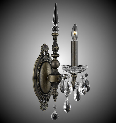 Venetian One Light Wall Sconce in Silver (183|WS9391-O-08G-PI)