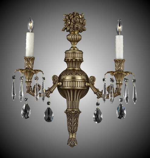 Finisterra Two Light Wall Sconce in Polished Brass w/Umber Inlay (183|WS9062-OTK-01G-ST)