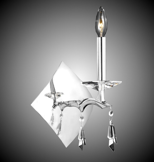 Kaya One Light Wall Sconce in Pewter w/Polished Nickel Accents (183|WS5511-G-37G-38G-ST) Kaya One Light Wall Sconce in Pewter w/Polished Nickel Accents (183|WS5511-G-37G-38G-ST)