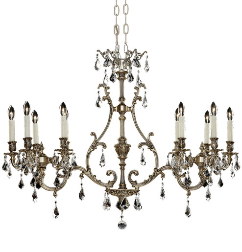 Chateau Ten Light Island Pendant in Polished Brass w/Black Inlay (183|IL9672-2-ALN-12G-ST)