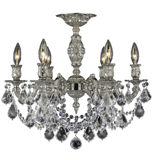Rosetta Six Light Flush Mount in Antique Black Glossy (183|FM9521-OLN-02G)