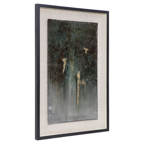 Rustic Patina Grande Abstract Art in Matte Black (52|35369)
