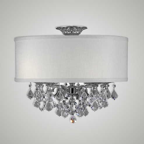 Llydia Five Light Semi Flush Mount in Polished Brass w/Umber Inlay (183|FM6511-A-01G-ST-PG)