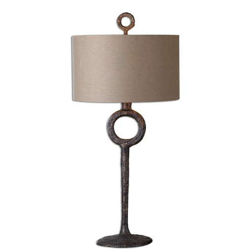 Ferro One Light Table Lamp in Rust Bronze (52|27663)