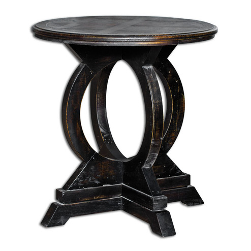 Maiva Accent Table in Weathered Black (52|25630)