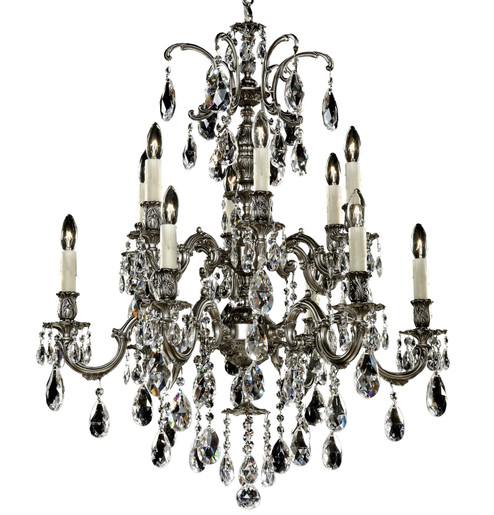 Marlena 12 Light Chandelier in Antique Black Glossy (183|CH9724-OLN-02G-PI)