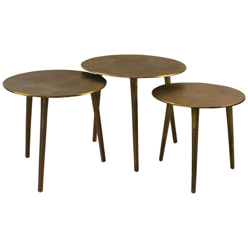 Kasai Coffee Tables, S/3 in Oxidized Antique Gold (52|25148)