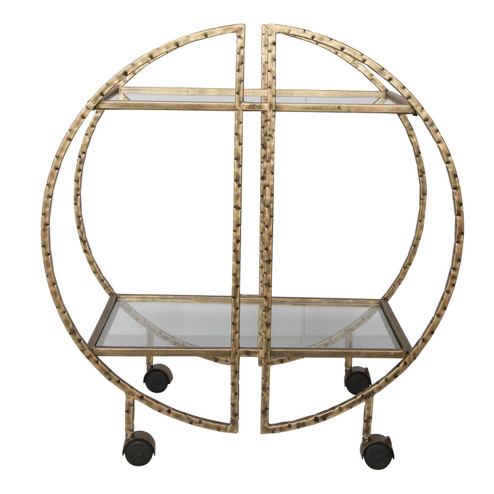 Zelina Bar Cart in Antique Gold (52|25065)