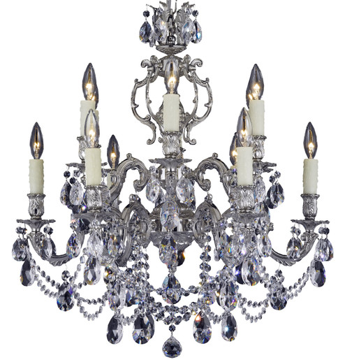Rosetta 12 Light Chandelier in Antique Black Glossy (183|CH9552-OLN-02G-PI)