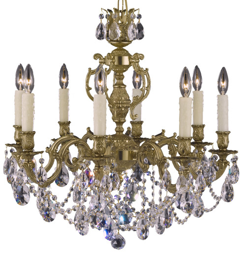 Rosetta Eight Light Chandelier in French Gold Glossy (183|CH9542-OTK-03G-PI)