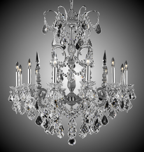 Venetian 12 Light Chandelier in Polished Brass w/Black Inlay (183|CH9382-O-12G-PI)
