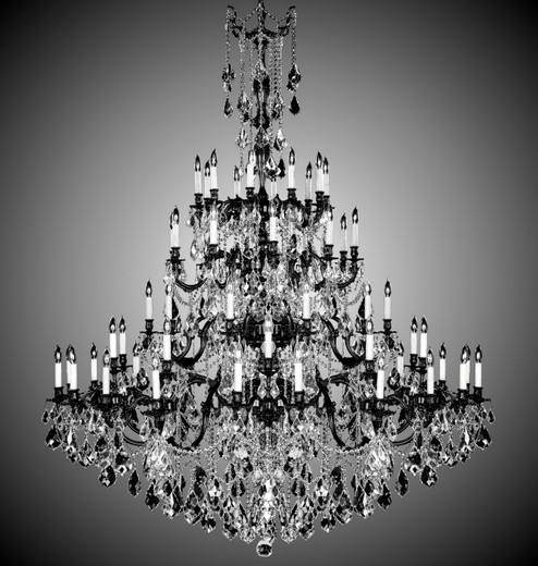 Elise 60 Light Chandelier in Antique Black Glossy (183|CH9328-ALN-02G-ST)