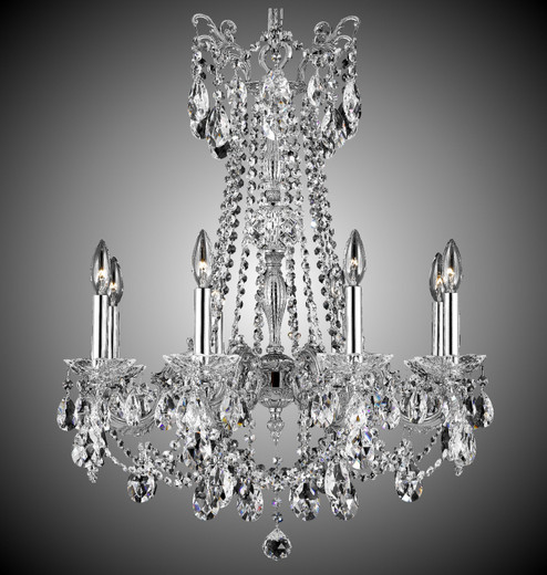 Crystella Eight Light Chandelier in Polished Brass w/Umber Inlay (183|CH9283-O-01G-PI)