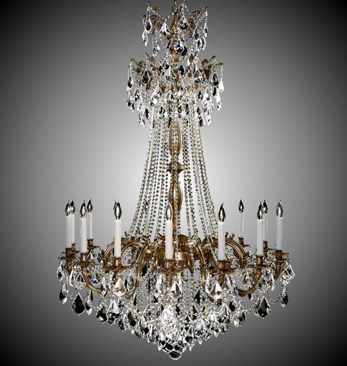 Biella 16 Light Chandelier in True Brass (183|CH9278-A-16G-PI)