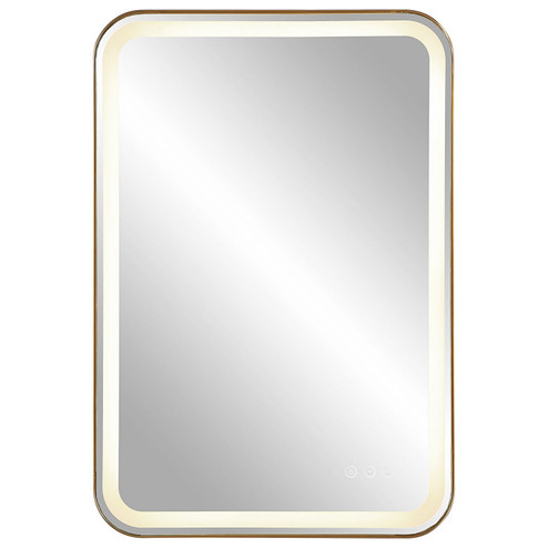 Crofton Vanity Mirror in Brushed Brass Plated Stainless Steel (52|09862)