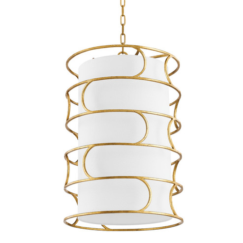 Reedley Four Light Pendant in Vintage Gold Leaf (67|F8118-VGL)