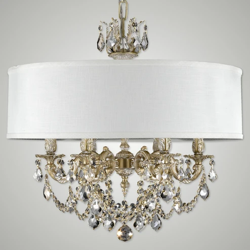 Llydia Six Light Chandelier in Silver (183|CH6522-ALN-08G-ST-HL)