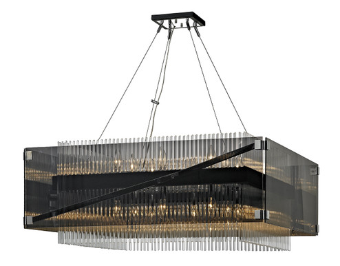 Apollo 16 Light Chandelier in Dark Bronze Polished Chrome (67|F5907)