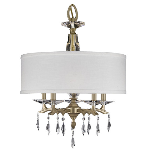 Kaya Five Light Chandelier in Old Brass (183|CH5602-G-36G-ST-HL)