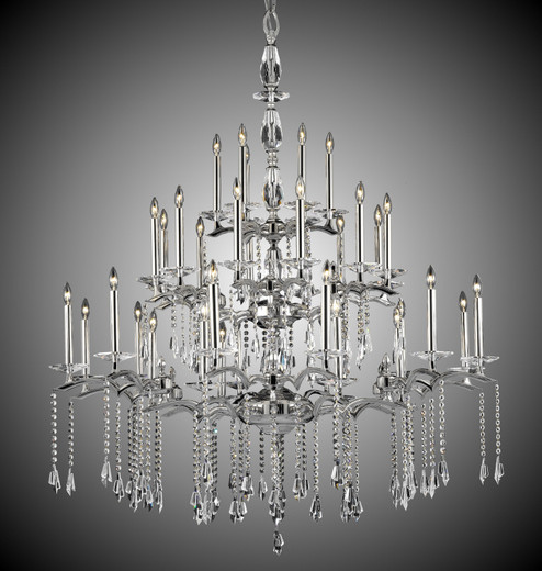 Kaya 36 Light Chandelier in Polished Brass w/ Old Brass Accents (183|CH5545-G-32G-36G-ST)