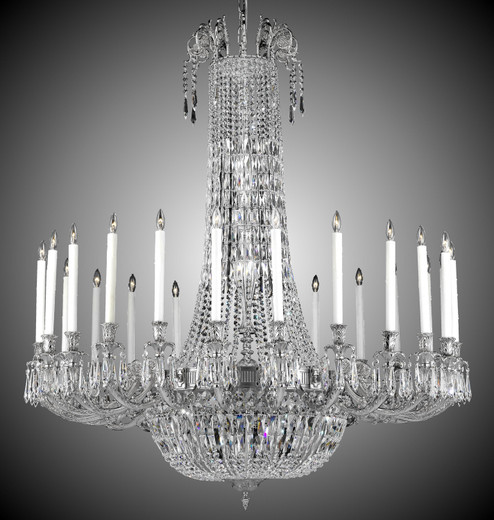 Finisterra 24 Light Chandelier in White Nickel (183|CH2344-P-10W-PI)