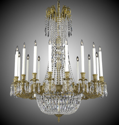 Finisterra 18 Light Chandelier in Aged Bronze satin (183|CH2343-P-13S-ST)