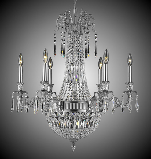 Finisterra Nine Light Chandelier in Antique White Glossy (183|CH2141-P-04G-PI)
