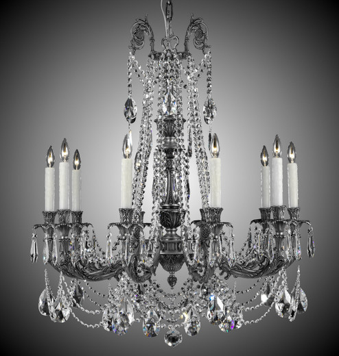 Finisterra Ten Light Chandelier in Old Bronze Satin (183|CH2054-ATK-05S-ST)