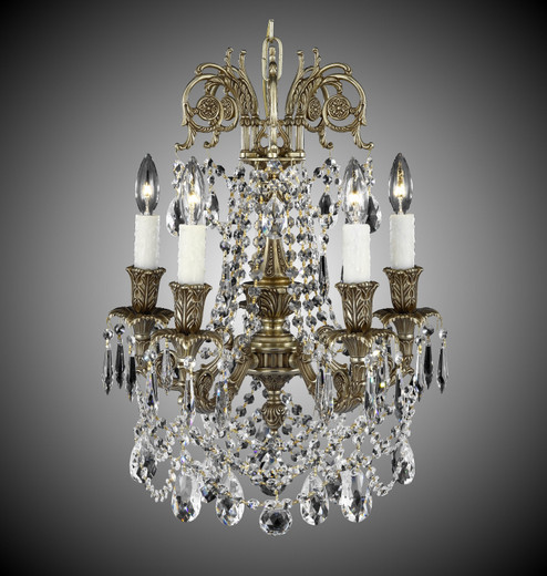 Finisterra Five Light Chandelier in Satin Nickel (183|CH2051-A-07G-PI)