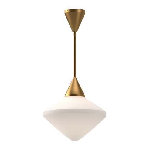 Nora One Light Pendant in Aged Gold/Opal Matte Glass (452|PD537714AGOP)