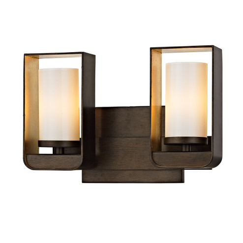 Escape LED Bath in Bronze With Gold Leaf Accent (67|B5702)