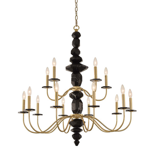 Piedra 15 Light Chandelier in Brushed Brass (238|031552-039)