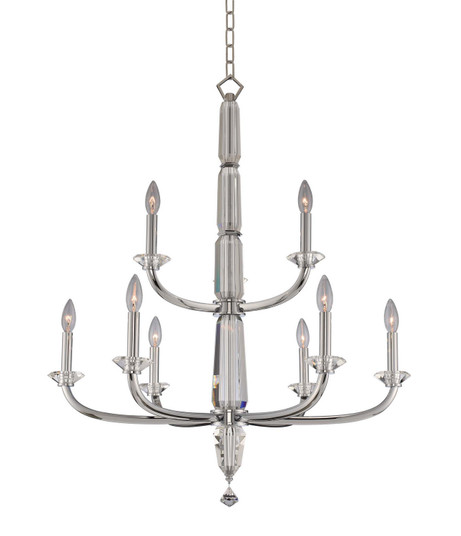Palermo Nine Light Chandelier in Chrome (238|031352-010-FR001)