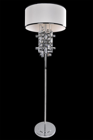 Vermeer Three Light Floor Lamp in Chrome (238|027601-010-FR001)