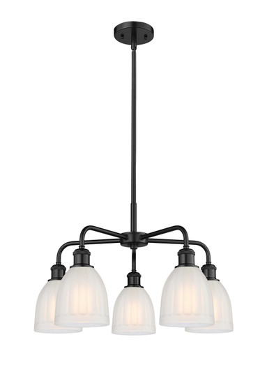Ballston Five Light Chandelier in Matte Black (405|516-5CR-BK-G441)