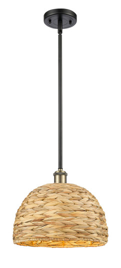 Ballston One Light Mini Pendant in Black Antique Brass (405|516-1S-BAB-RBD-12-NAT)