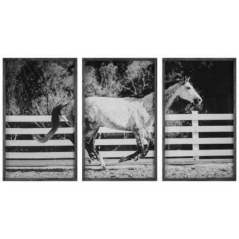 Galloping Forward Wall Art in Pine Wood (52|32279)