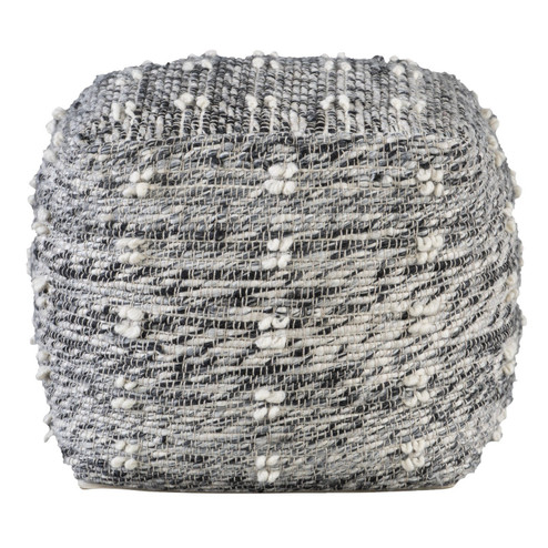 Narol Pouf in Charcoal And Black (52|23974)