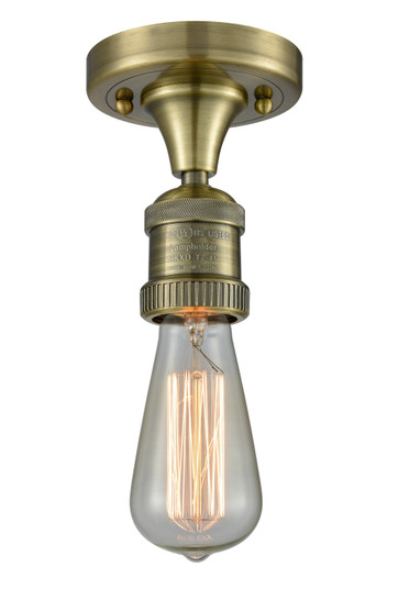 Franklin Restoration One Light Semi-Flush Mount in Antique Brass (405|517-1C-AB)