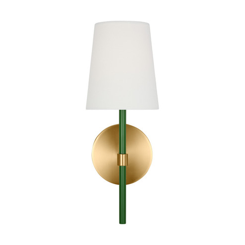 Monroe One Light Wall Sconce in Burnished Brass (454|KSW1081BBSGRN)