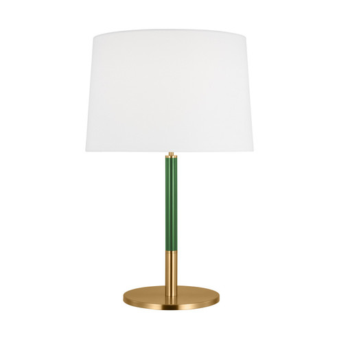 Monroe One Light Table Lamp in Burnished Brass (454|KST1041BBSGRN1)