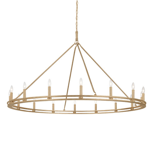 Sutton 16 Light Chandelier in Champagne Silver Leaf (67|F6244-CPL)
