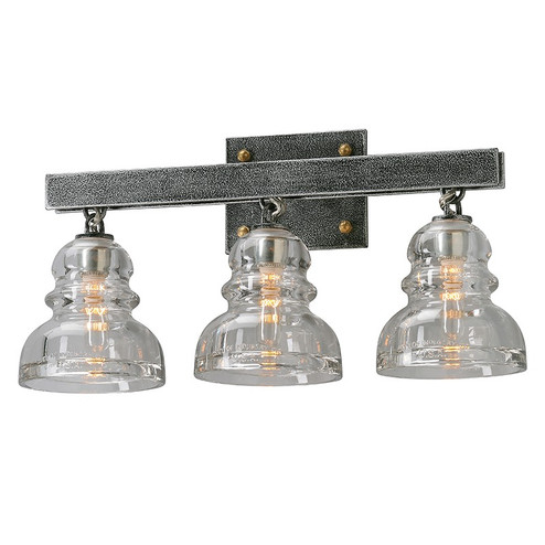 Menlo Park Three Light Bath And Vanity in Old Silver (67|B3953-OS)