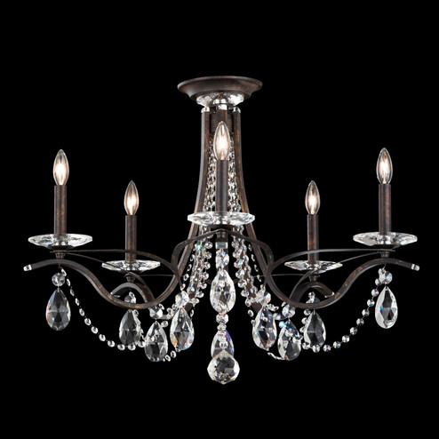 Vesca Five Light Semi-Flush Mount in Ferro Black (53|VA8312N-59R)