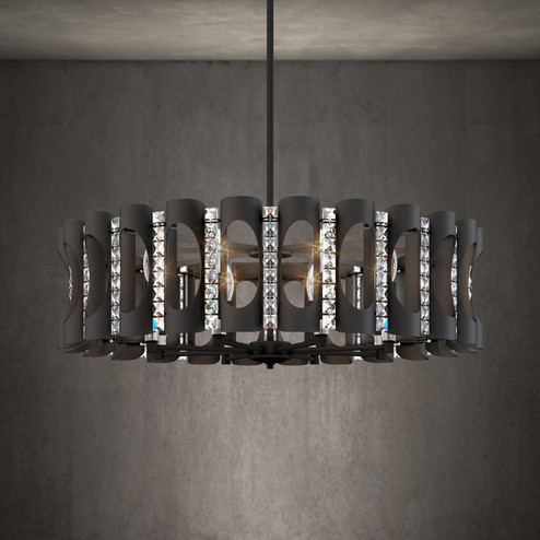 Twilight Eight Light Pendant in Antique Silver (53|MR1008N-48O)