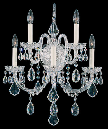 Olde World Five Light Wall Sconce in Polished Silver (53|6806-40R)